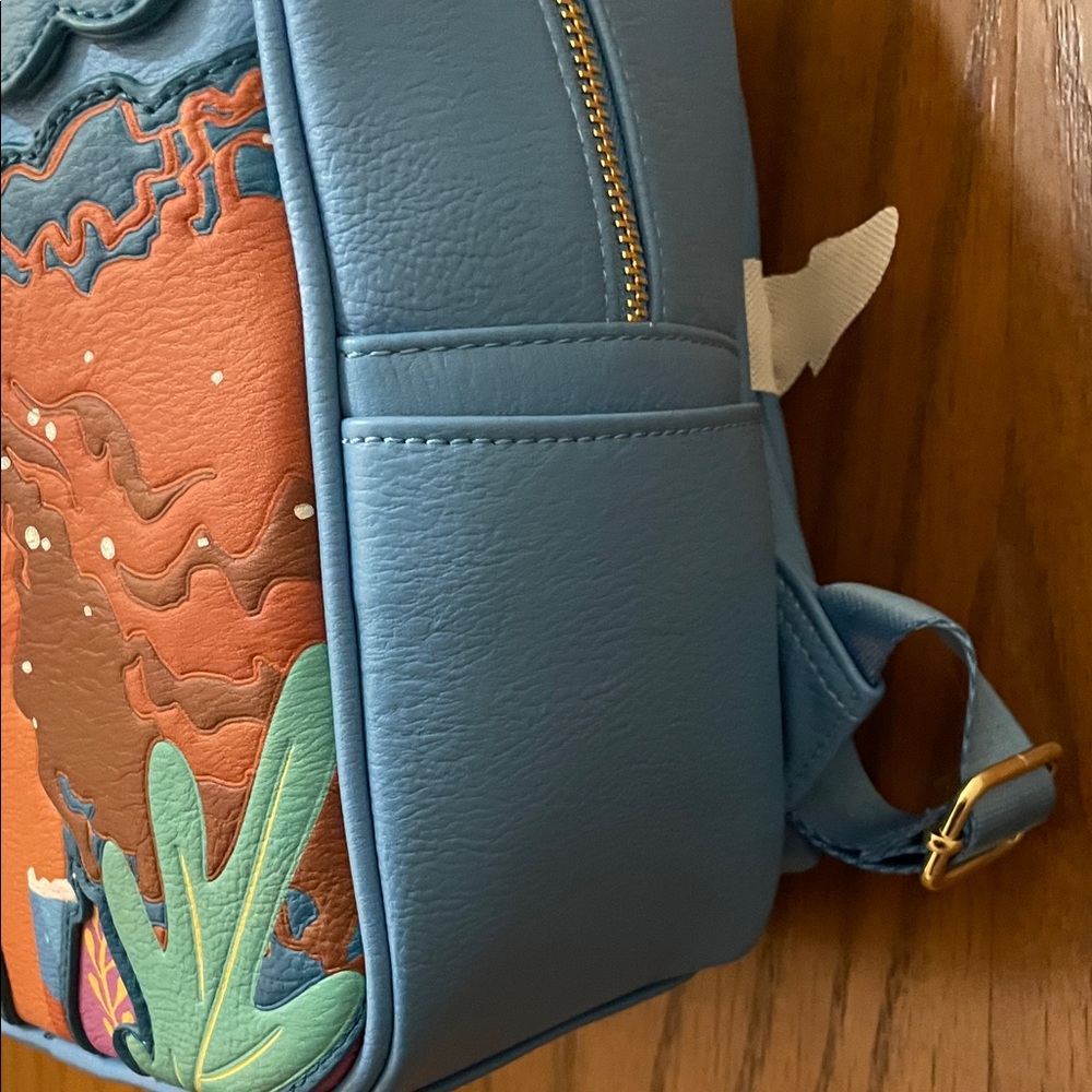 DISNEY X LOUNGEFLY NWT Live-Action Little Mermaid Ariel Mermaid Backpack Bag - Picture 7 of 12